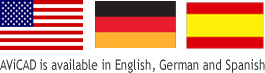 CAD in Spanish and German Languages