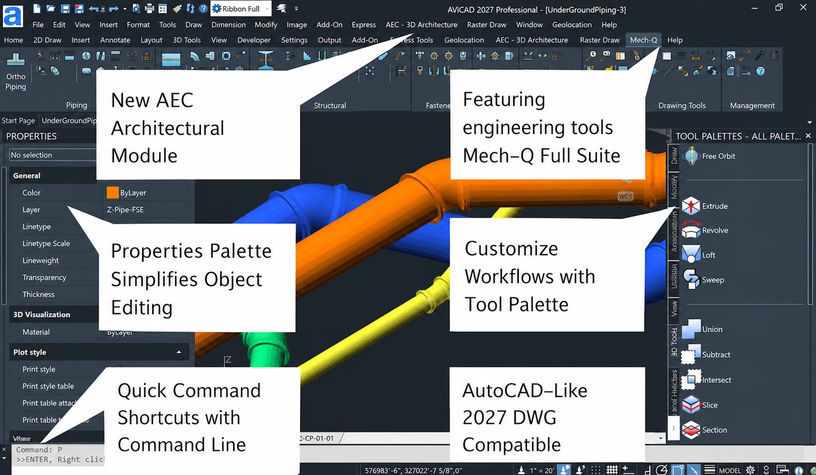 AViCAD 2027 Screenshot