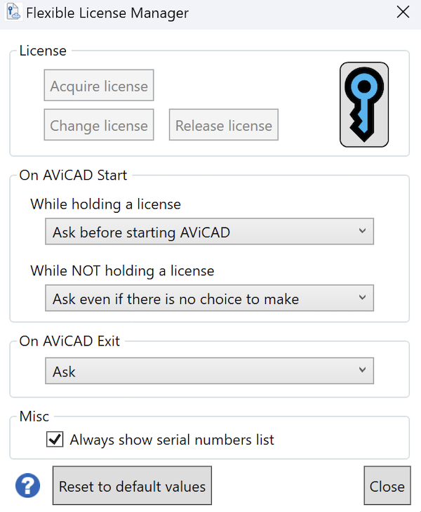Flex customize settings