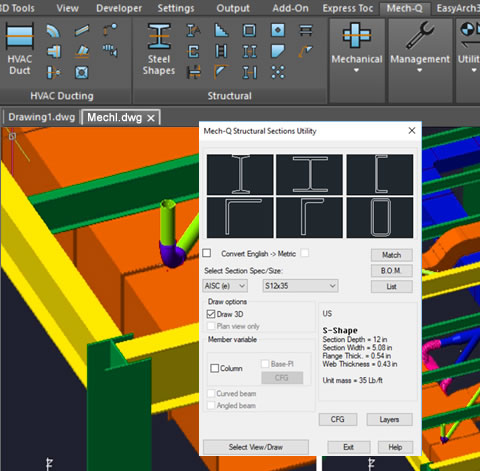 Structural Steel Drawing